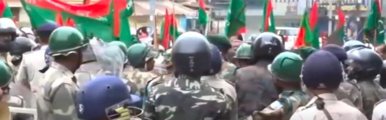 सीएम हाउस घेरने निकला झारखंड आनंदकारी मोर्चा, प्रशासन ने रोका